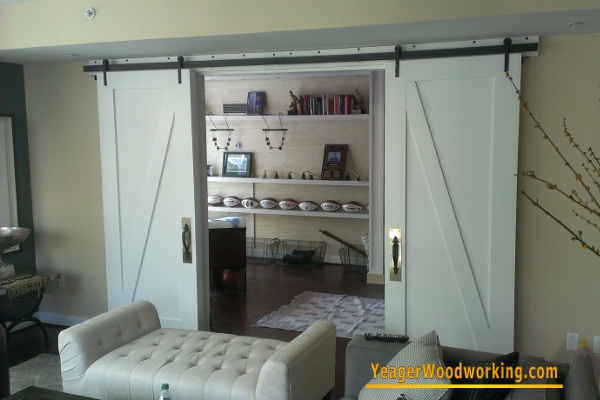 hanging barn doors on sliding track